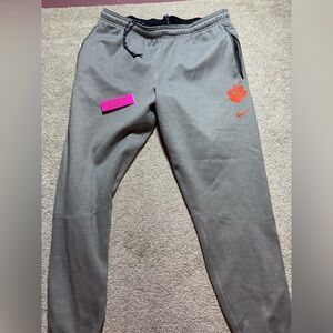 Nike‎ Clemson tiger thick grey joggers sz XXL